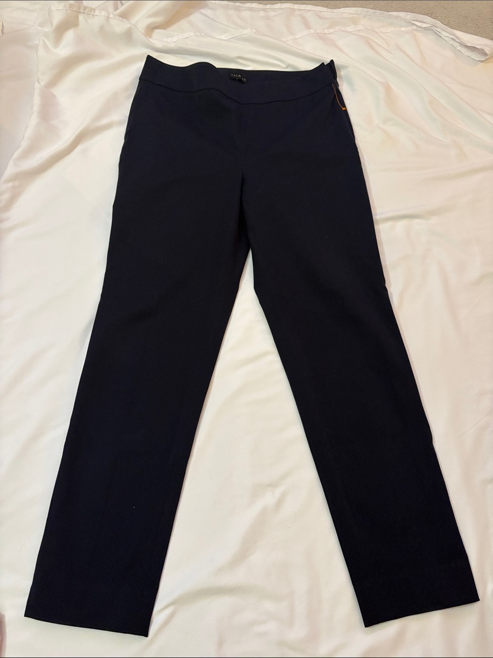Talbots Navy Straight-Leg Trousers
